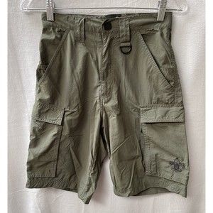 Boy Scouts of America Cargo Shorts Mens XS Green Uniform Supplex Nylon